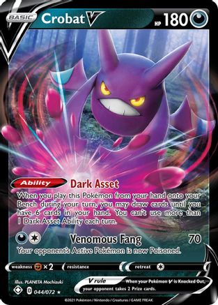 Crobat V 044  - Holofoil Shining Fates - Ultra Rare