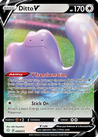 Ditto V 050  - Holofoil Shining Fates - Ultra Rare