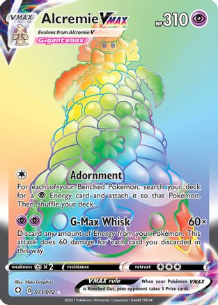 Alcremie VMAX (Secret) 073  - Holofoil Shining Fates - Secret Rare