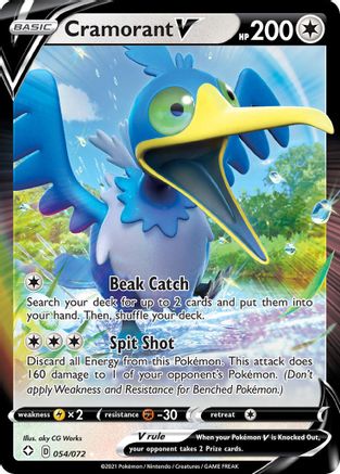 Cramorant V 054  - Holofoil Shining Fates - Ultra Rare