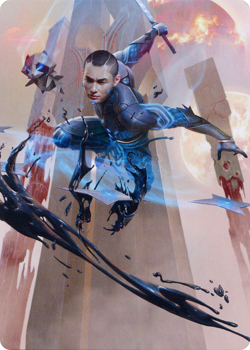 Kaito, Dancing Shadow // Kaito, Dancing Shadow (AONE-048) - Phyrexia: All Will Be One Art Series (Borderless)