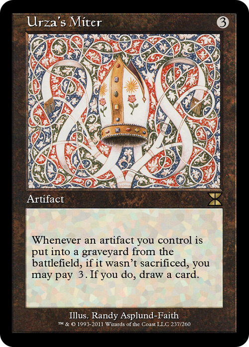 Urza's Miter (ME4-237) - Masters Edition IV Foil