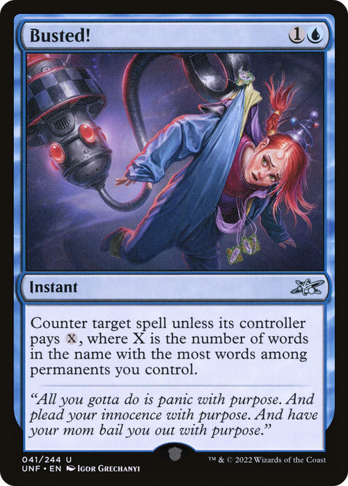 Busted! (UNF-041) - Unfinity Foil