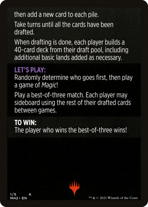 Winchester Draft // Winchester Draft (cont'd) (MMH2-001) - Modern Horizons 2 Minigames Foil