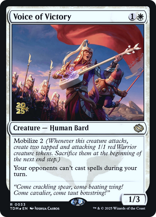 Voice of Victory (PRE-33S) - Prerelease Cards Foil