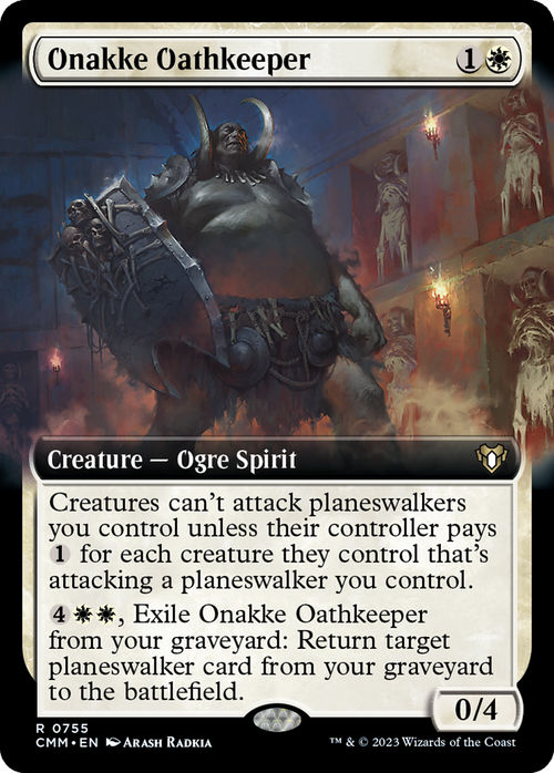 Onakke Oathkeeper (Extended Art) (CMM-755) - Commander Masters: (Extended Art)