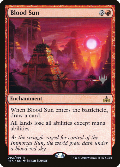 Blood Sun (PPM20-92P) - Rivals of Ixalan Promos Foil