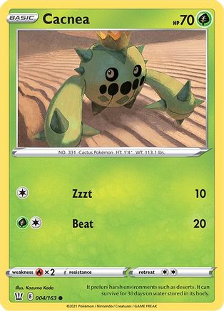 Cacnea 004  SWSH05 Battle Styles - Common