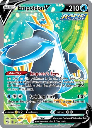 Empoleon V (Full Art) 145  - Holofoil SWSH05 Battle Styles - Ultra Rare