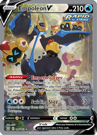 Empoleon V (Alternate Full Art) 146  - Holofoil SWSH05 Battle Styles - Ultra Rare