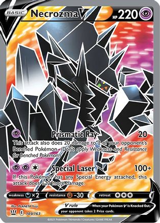 Necrozma V (Full Art) 149  - Holofoil SWSH05 Battle Styles - Ultra Rare