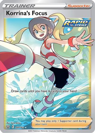Korrina's Focus (Full Art) 160  - Holofoil SWSH05 Battle Styles - Ultra Rare
