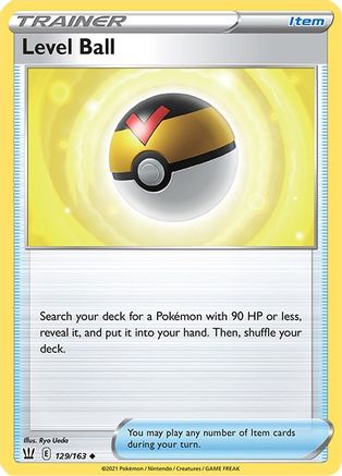 Level Ball 129  - Reverse Holofoil SWSH05 Battle Styles - Uncommon