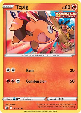 Tepig 023  SWSH05 Battle Styles - Common