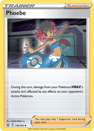 Phoebe 130  SWSH05 Battle Styles - Uncommon
