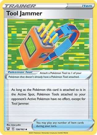 Tool Jammer 136  - Reverse Holofoil SWSH05 Battle Styles - Uncommon