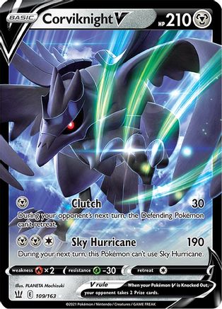 Corviknight V 109  - Holofoil SWSH05 Battle Styles - Ultra Rare