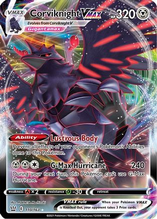 Corviknight VMAX 110  - Holofoil SWSH05 Battle Styles - Ultra Rare