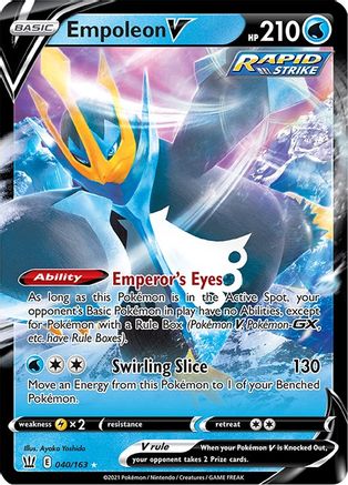 Empoleon V 040  - Holofoil SWSH05 Battle Styles - Ultra Rare