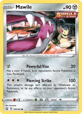 Mawile 100  SWSH05 Battle Styles - Common