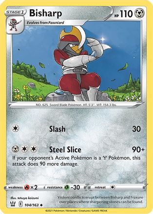 Bisharp 104  SWSH05 Battle Styles - Uncommon
