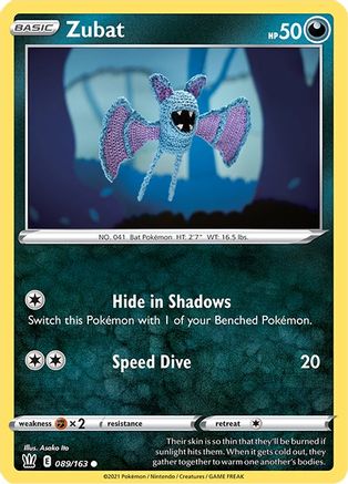 Zubat 089  SWSH05 Battle Styles - Common