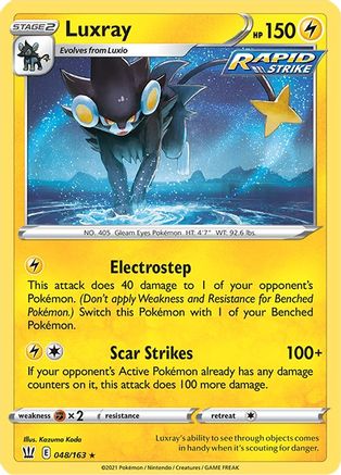 Luxray 048  - Reverse Holofoil SWSH05 Battle Styles - Holo Rare