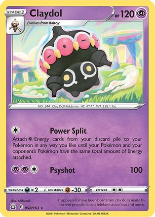 Claydol 058  SWSH05 Battle Styles - Rare
