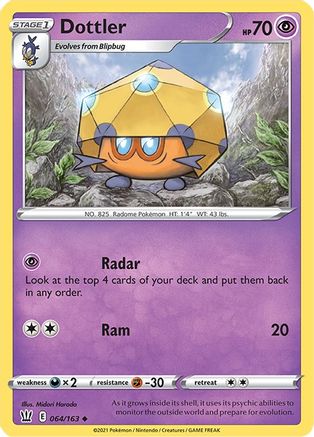 Dottler 064/163  SWSH05 Battle Styles - Uncommon
