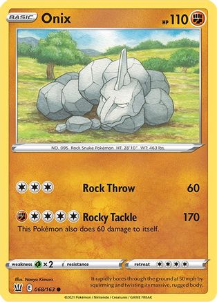 Onix 068  SWSH05 Battle Styles - Common