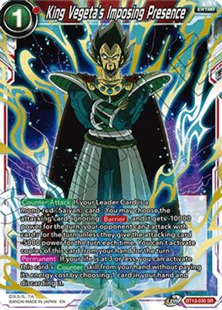 King Vegeta's Imposing Presence (BT13-030) - Supreme Rivalry