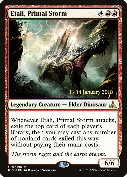 Etali, Primal Storm (PRE-100S) - Rivals of Ixalan Promos Foil