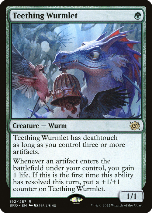 Teething Wurmlet (BRO-192) - The Brothers' War Foil