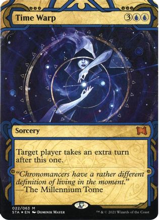 Time Warp (Foil Etched) (STA-022) - Strixhaven Mystical Archive (Borderless) Foil