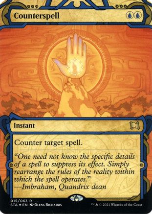 Counterspell (Foil Etched) (STA-015) - Strixhaven Mystical Archive (Borderless) Foil