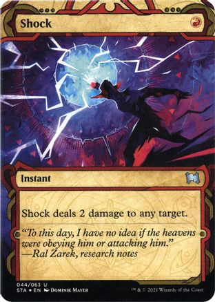 Shock (Foil Etched) (STA-044) - Strixhaven Mystical Archive (Borderless) Foil
