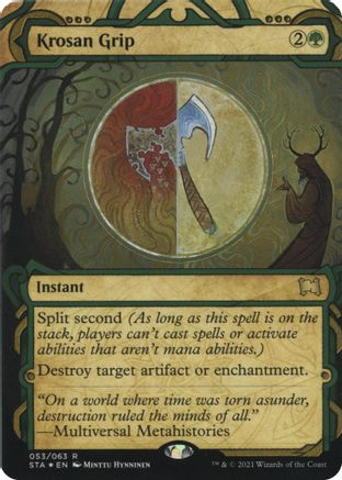 Krosan Grip (Foil Etched) (STA-053) - Strixhaven Mystical Archive (Borderless) Foil
