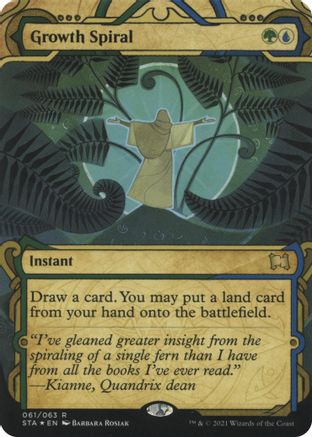 Growth Spiral (Foil Etched) (STA-061) - Strixhaven Mystical Archive (Borderless) Foil