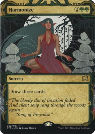 Harmonize (Foil Etched) (STA-052) - Strixhaven Mystical Archive (Borderless) Foil