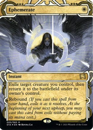 Ephemerate (Foil Etched) (STA-005) - Strixhaven Mystical Archive (Borderless) Foil