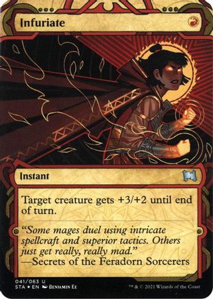 Infuriate (Foil Etched) (STA-041) - Strixhaven Mystical Archive (Borderless) Foil