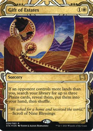 Gift of Estates (Foil Etched) (STA-006) - Strixhaven Mystical Archive (Borderless) Foil