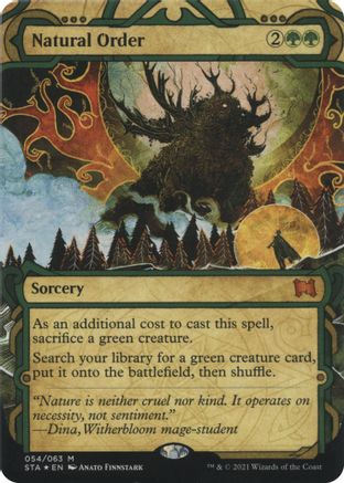 Natural Order (Foil Etched) (STA-054) - Strixhaven Mystical Archive (Borderless) Foil