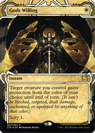 Gods Willing (Foil Etched) (STA-007) - Strixhaven Mystical Archive (Borderless) Foil