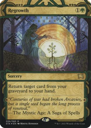 Regrowth (Foil Etched) (STA-056) - Strixhaven Mystical Archive (Borderless) Foil