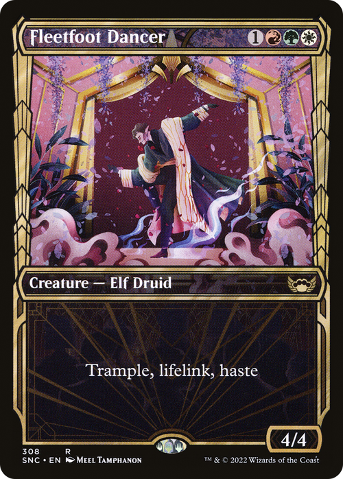 Fleetfoot Dancer (Showcase) (SNC-308) - Streets of New Capenna: (Showcase) Foil