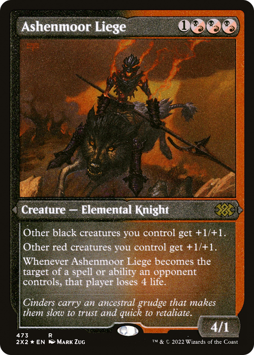 Ashenmoor Liege (Foil Etched) (2X2-473) - Double Masters 2022 Foil