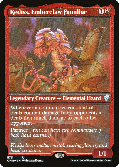 Kediss, Emberclaw Familiar (Foil Etched) (CMR-573) - Commander Legends Etched Foil