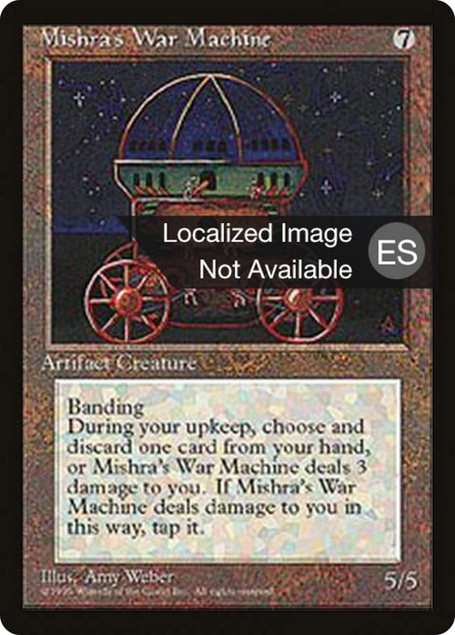 Mishra's War Machine (4BB-) - Fourth Edition Foreign Black Border