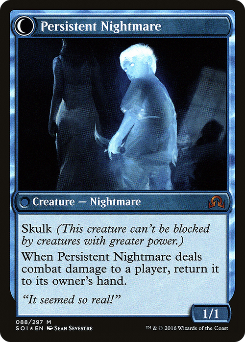 Startled Awake (PRE-88S) - Shadows over Innistrad Promos: (Double Faced Transform) Foil